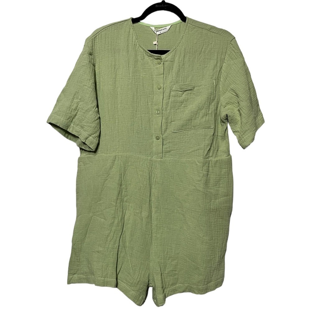 Commense Tied Cotton Jumpsuit